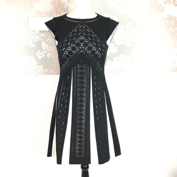 karen millen laser cut floral dress